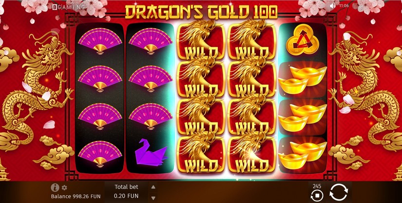 Dragon’s Gold 100 slot screen 4