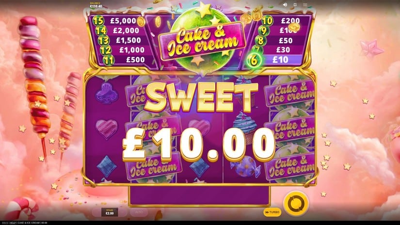 Cake & Ice Cream slot screen 3