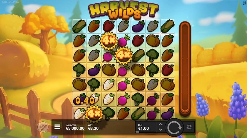 Harvest Wilds slot screen 3