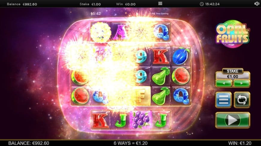 Opal Fruits slot screen 2