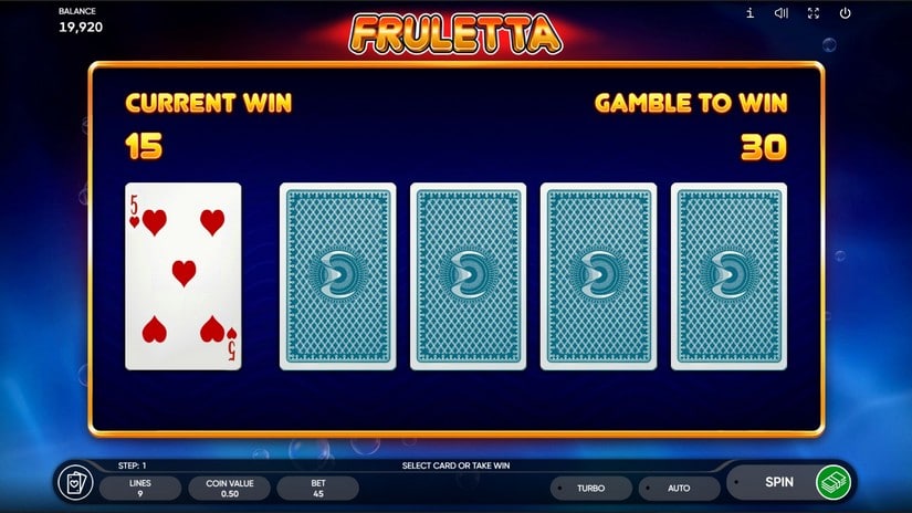 Fruletta slot screen 2