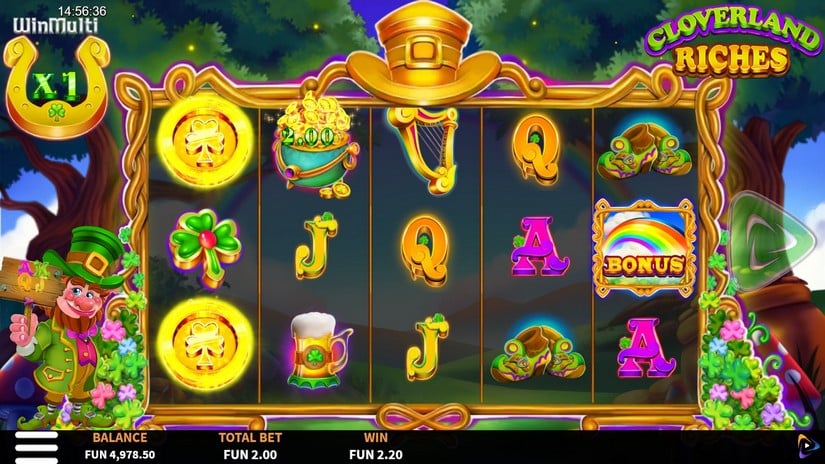 Cloverland Riches slot screen 4