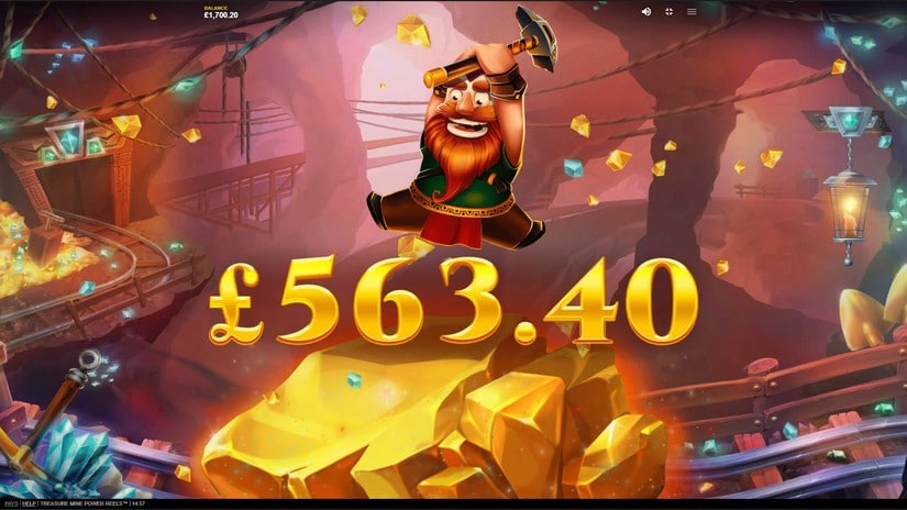Treasure Mine Power Reels slot screen 6