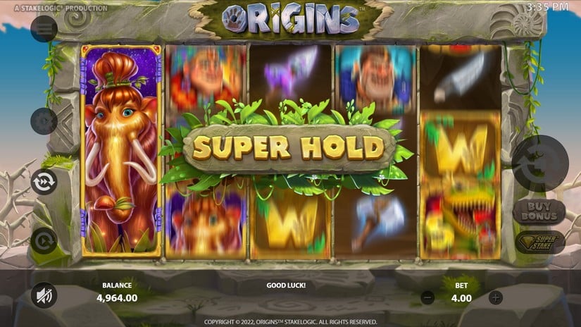 Origins slot screen 2
