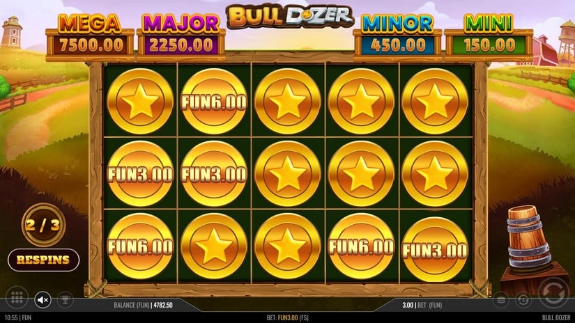 Bulldozer slot screen 5