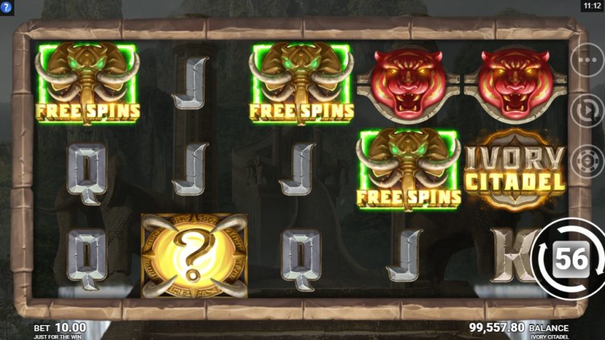 Ivory Citadel slot screen 3