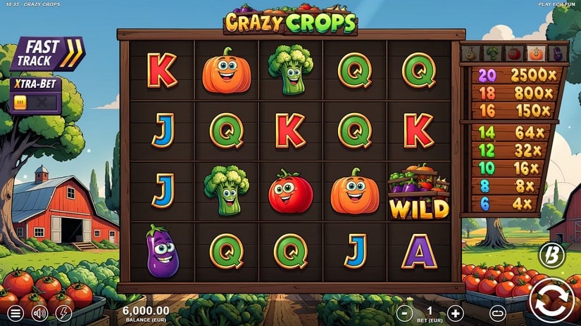 Crazy Crops slot screen 1