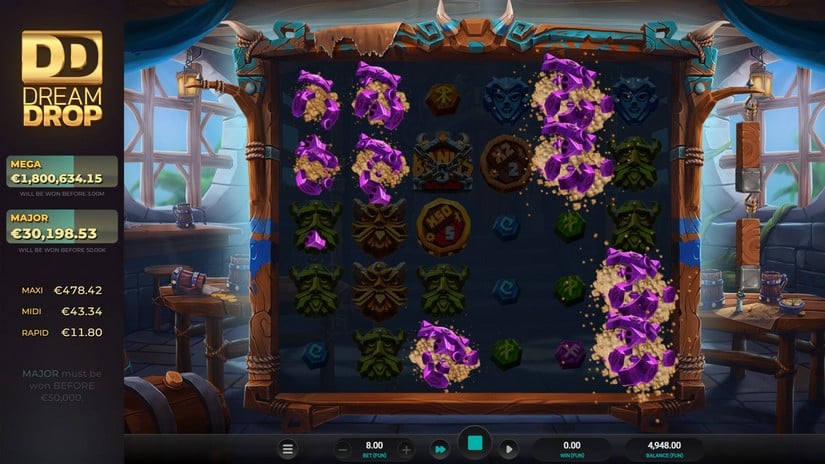 Volatile Vikings 2 Dream Drop slot screen 2