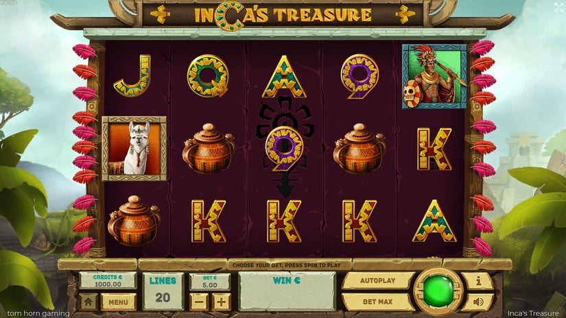 Incas Treasure slot screen 1