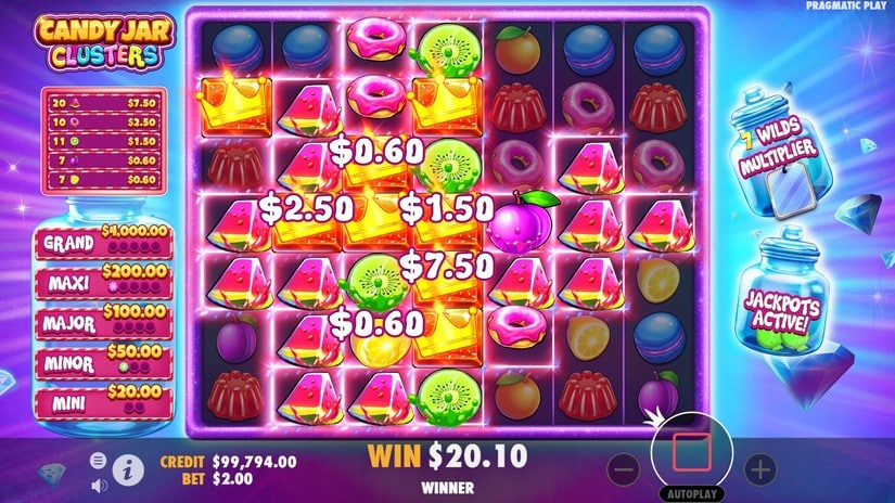Candy Jar Clusters slot screen 4