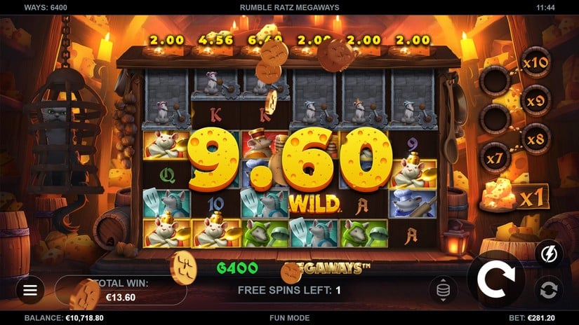 Rumble Ratz Megaways slot screen 4