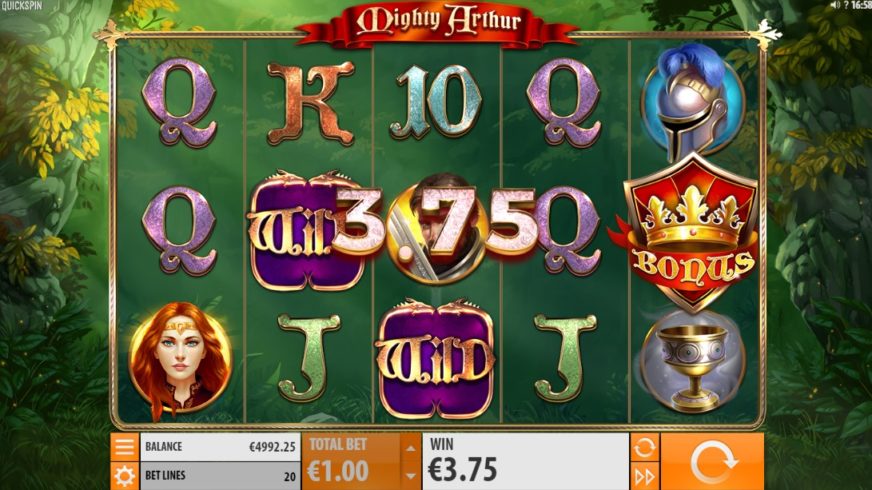Mighty Arthur slot screen 2