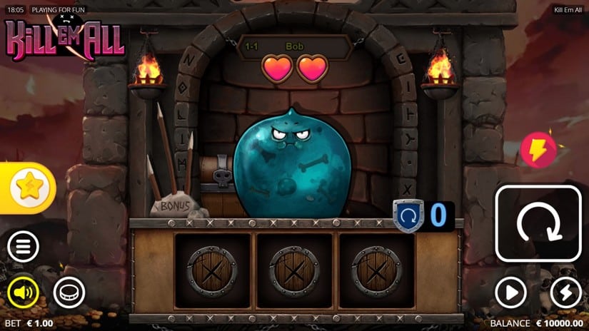 Kill Em All slot screen 1