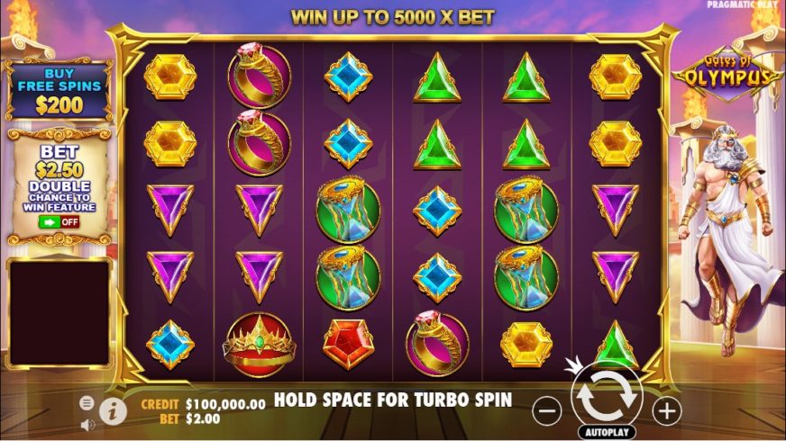 Gates of Olympus slot screen 1