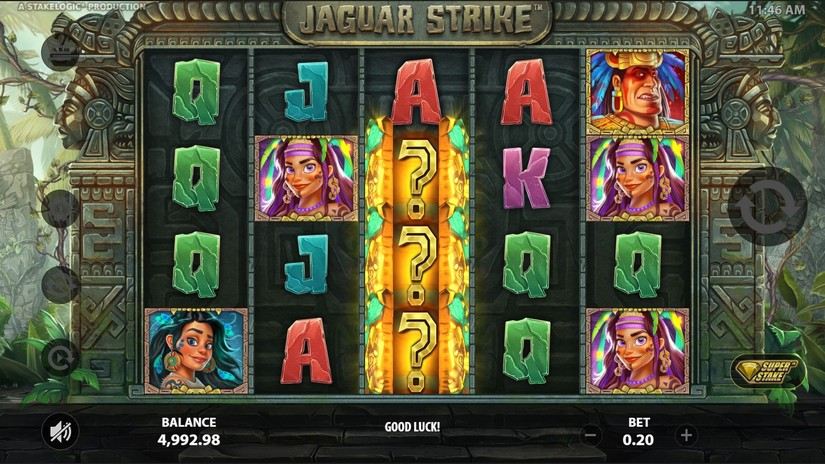 Jaguar Strike slot screen 5