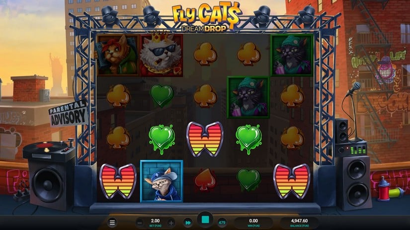 Fly Cats Dream Drop slot screen 5