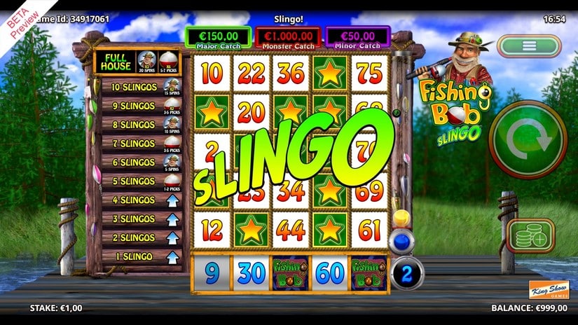 Slingo Fishing Bob slot screen 4