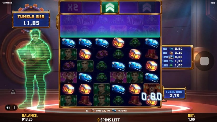 Vault Squad slot screen 5