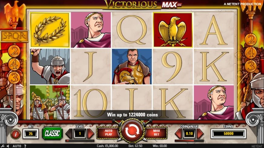 Victorious slot screen 1