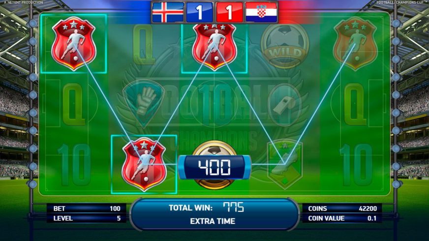 Football: Champions Cup slot screen 3