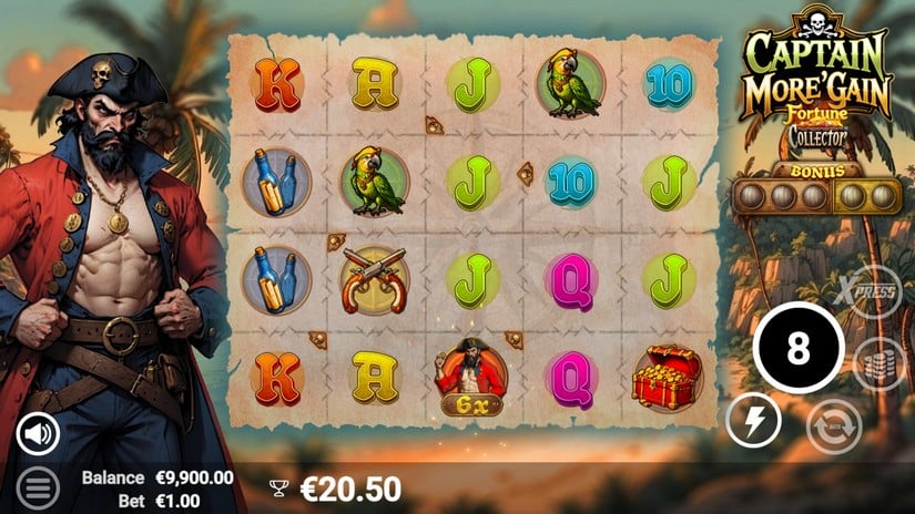 Captain More’Gain slot screen 3