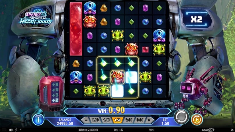 Sparky and Shortz Hidden Joules slot screen 2
