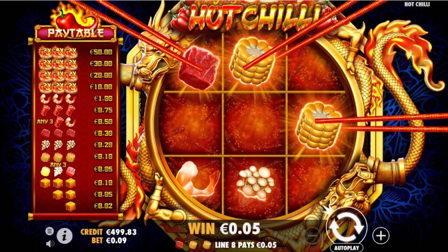 Hot Chilli slot screen 5