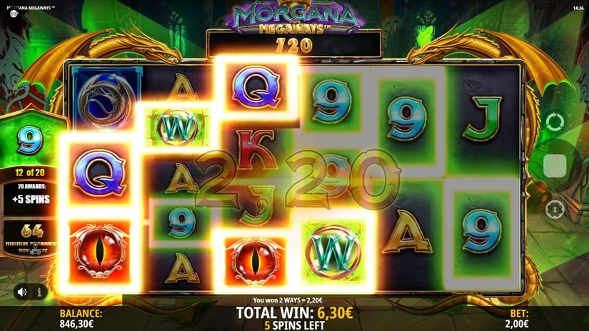 Morgana Megaways slot screen 5