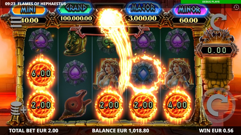 Flames of Hephaestus slot screen 3