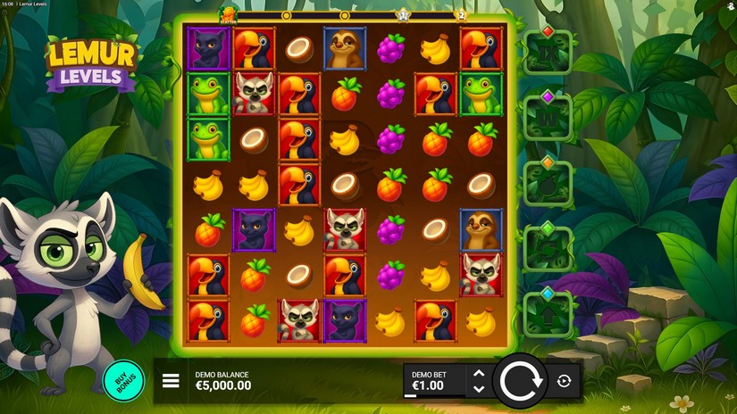Lemur Levels slot screen 1