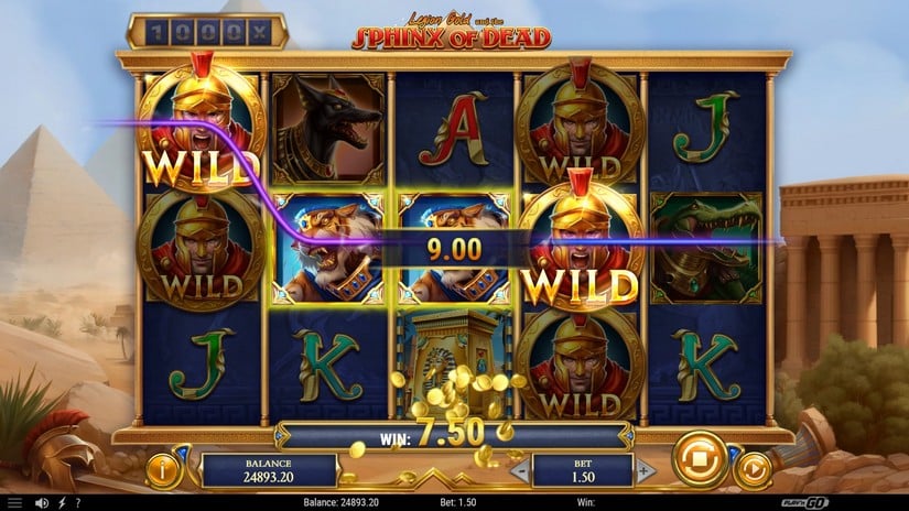 Legion Gold and the Sphinx of Dead slot screen 5
