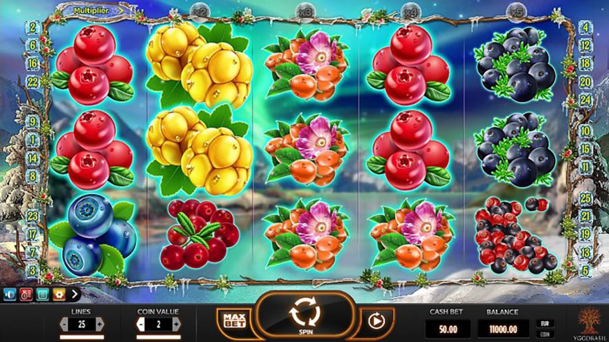 Winterberries slot screen 1
