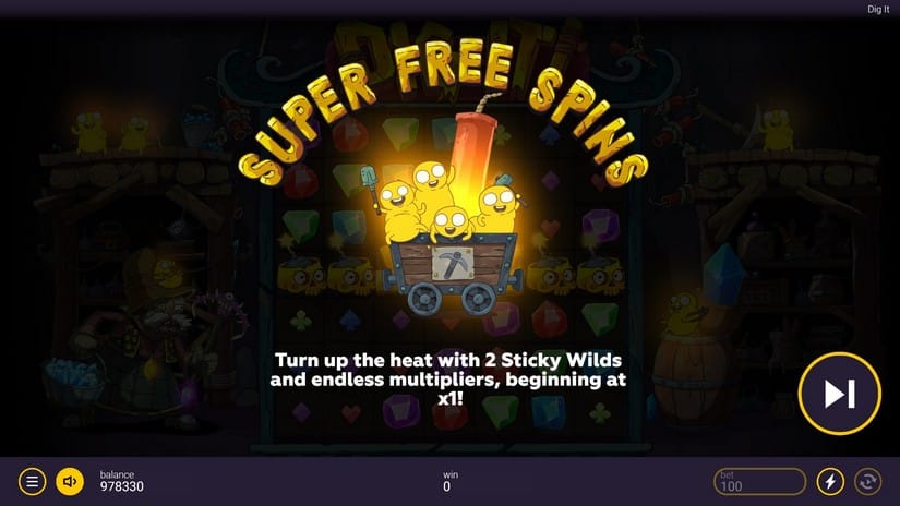 Dig It slot screen 6