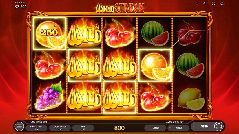 Wild Streak slot screen 4