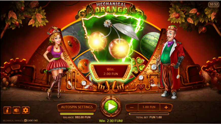 Mechanical Orange slot screen 4