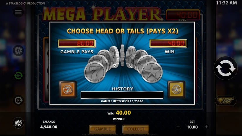Mega Player slot screen 3
