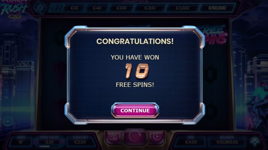 Neon Rush Splitz slot screen 4