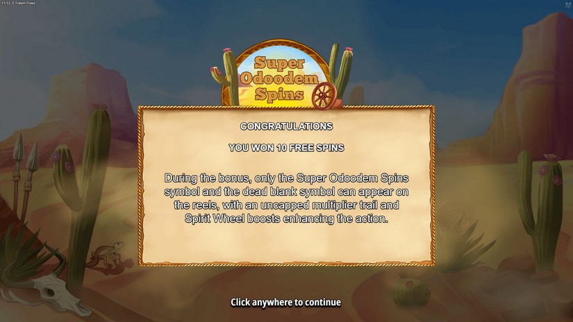 Totem Poles slot screen 3