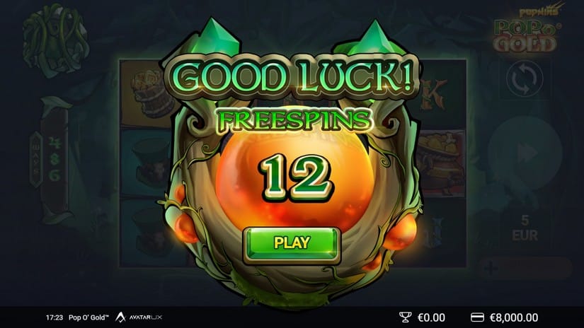 Pop O’ Gold PopWins slot screen 2