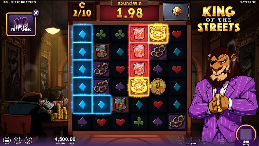 King of the Streets slot screen 4