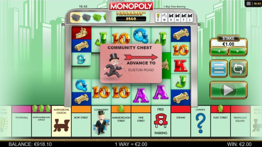 Monopoly Megaways slot screen 4