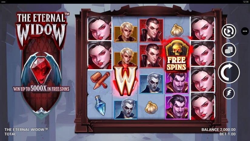 The Eternal Widow slot screen 1