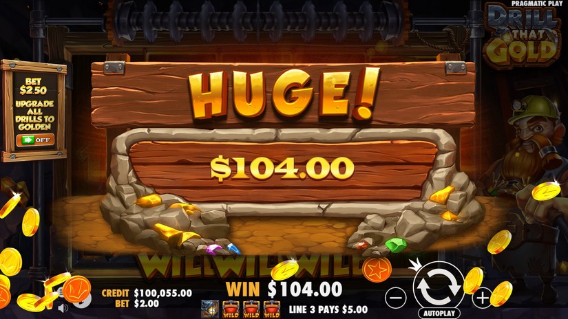 Drill that Gold slot screen 5