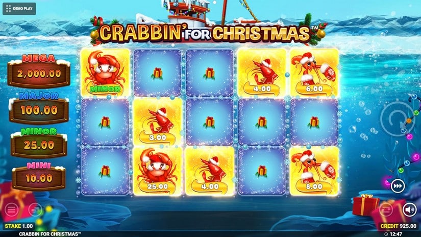 Crabbin’ For Christmas slot screen 4