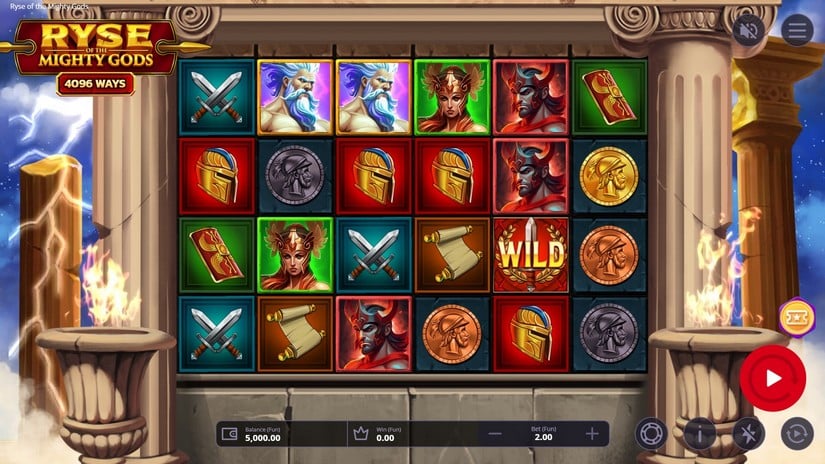 Ryse of the Mighty slot screen 1