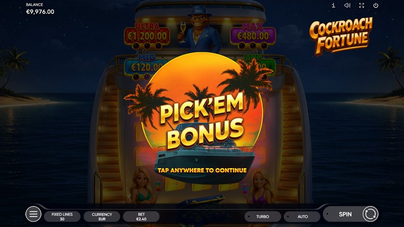 Cockroach Fortune slot screen 2