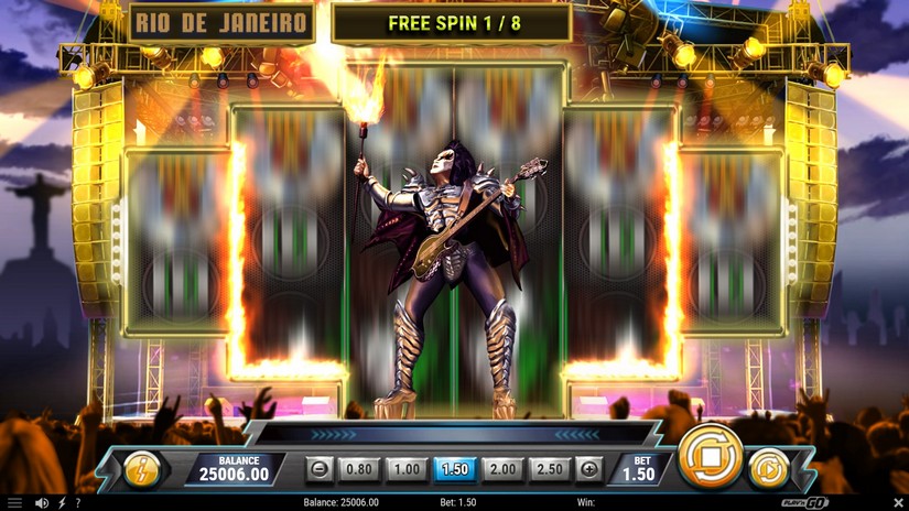 KISS Reels of Rock slot screen 5