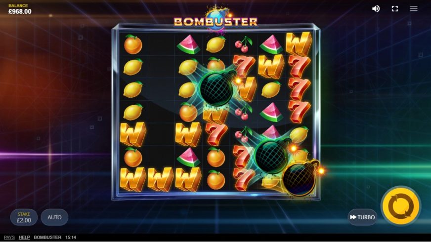 Bombuster slot screen 3