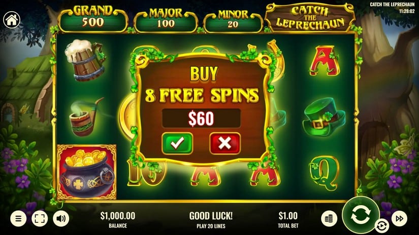 Catch The Leprechaun slot screen 2