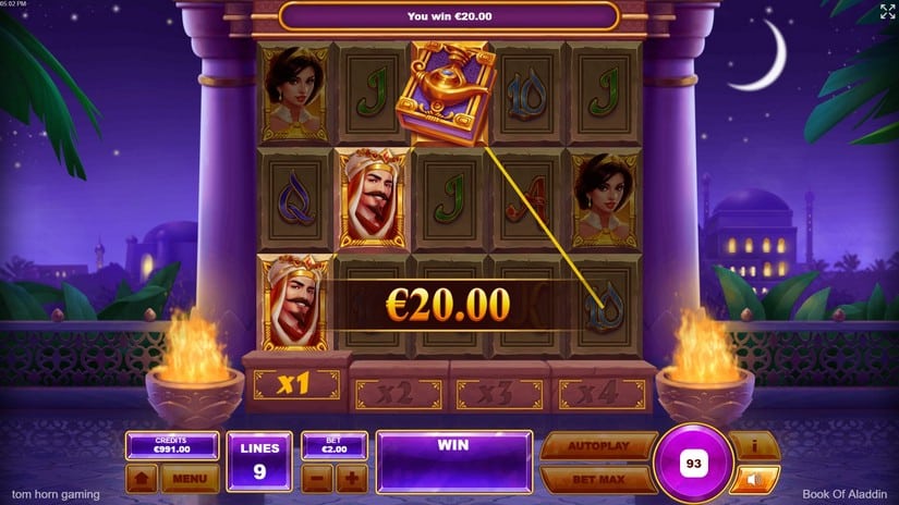 Book of Aladdin slot screen 3
